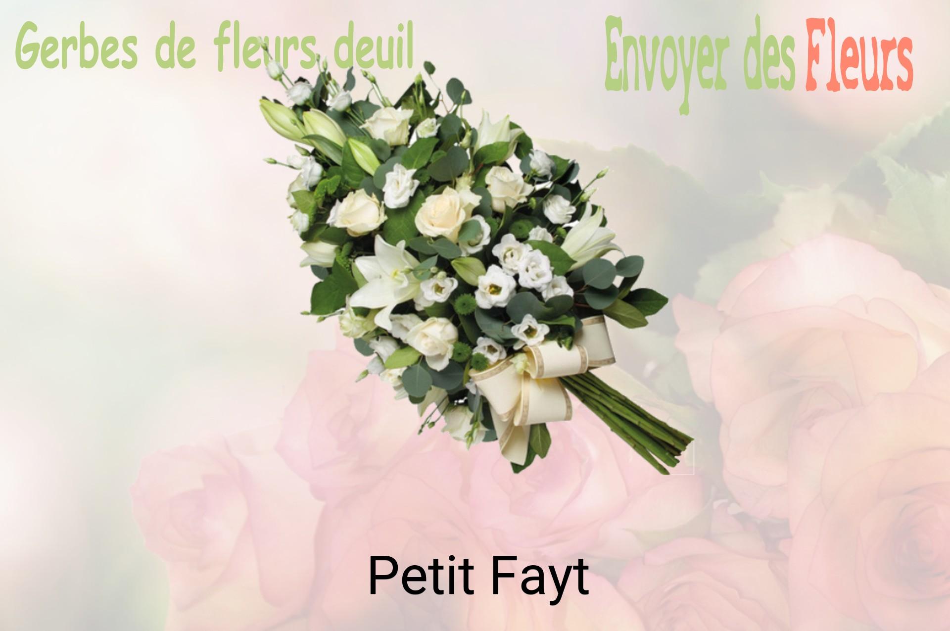 Gerbe de fleurs de deuil livrée à Petit-Fayt